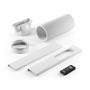 Kit fenêtre, tuyau et télécommande fournis avec le Pinguino EM Series